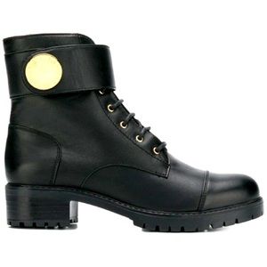 EMPORIO ARMANI CHUNKY COMBAT BOOTS BLACK size 5M